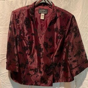 NWT maroon and black formal jacket